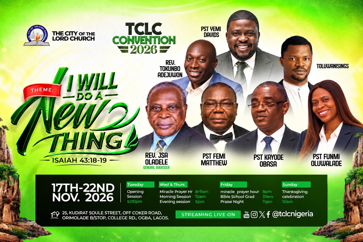 TCLC Convention 2026 - I Will Do a New Thing